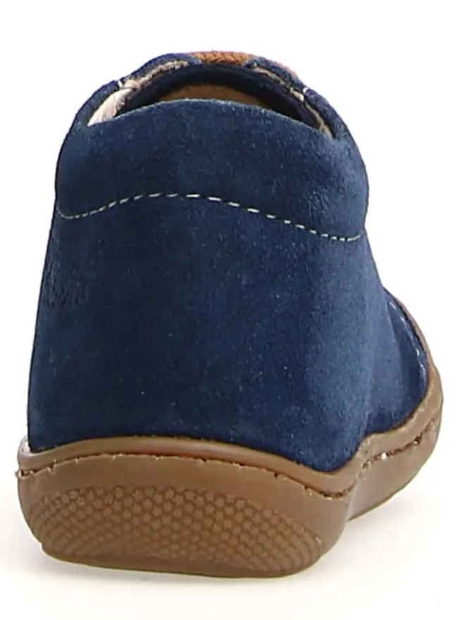 Naturino Lauflernschuhe^Leder-Lauflernschuhe "Cocoon" in Dunkelblau/ Hellbraun