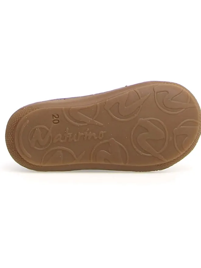 Naturino Lauflernschuhe^Leder-Lauflernschuhe "Cocoon" in Dunkelblau/ Hellbraun