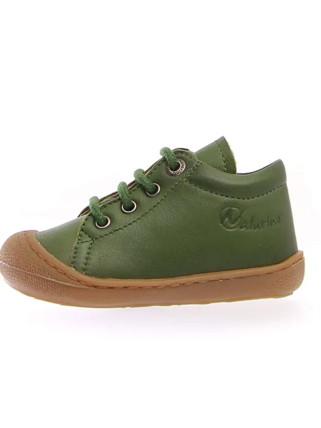 Leder-Lauflernschuhe "Cocoon" in Grün>Naturino Sale