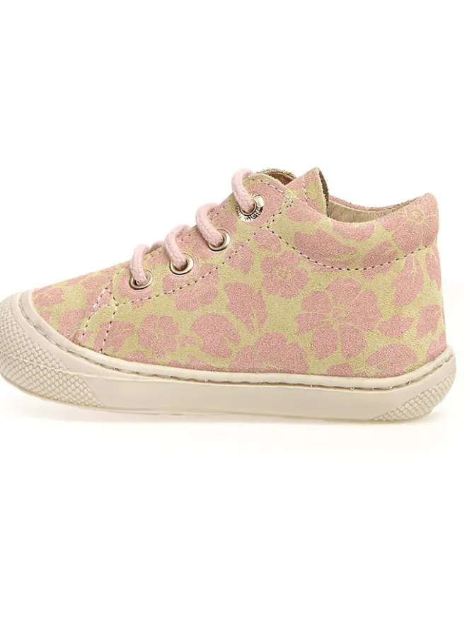 Leder-Lauflernschuhe "Cocoon" in Rosa>Naturino Hot