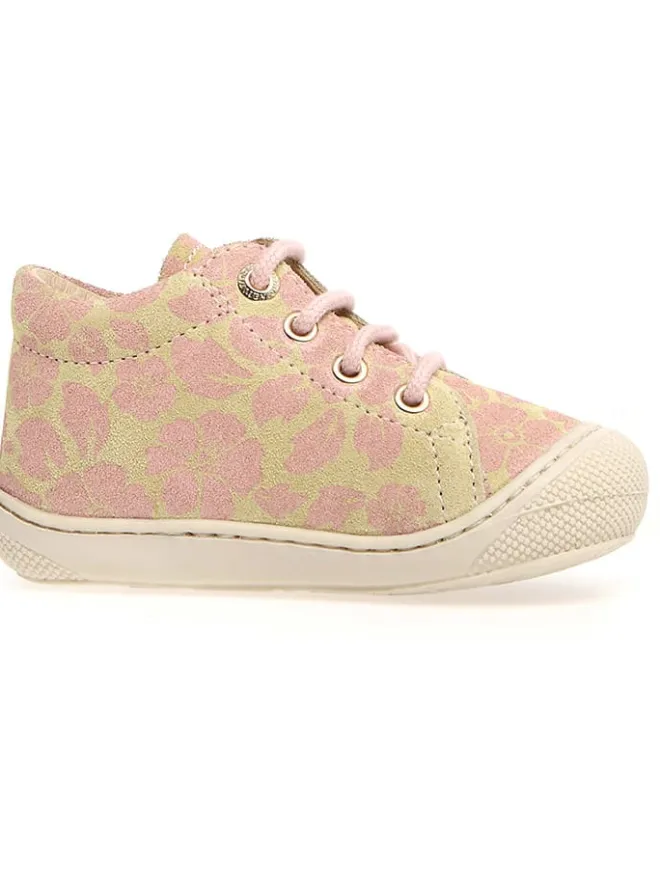 Leder-Lauflernschuhe "Cocoon" in Rosa>Naturino Hot