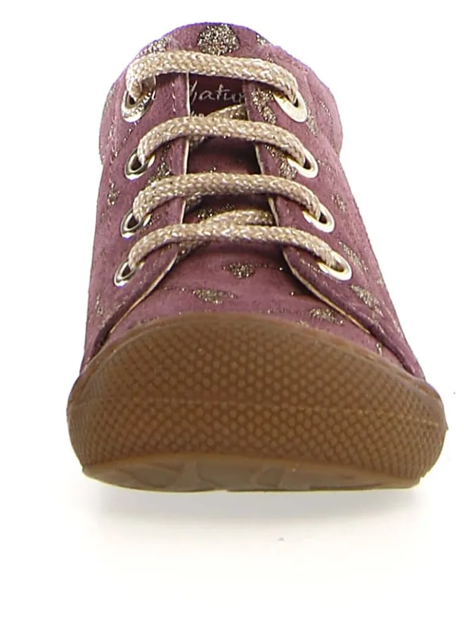 Naturino Lauflernschuhe^Leder-Lauflernschuhe "Cocoon" in Aubergine