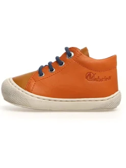 Leder-Lauflernschuhe "Cocoon" in Orange>Naturino Clearance