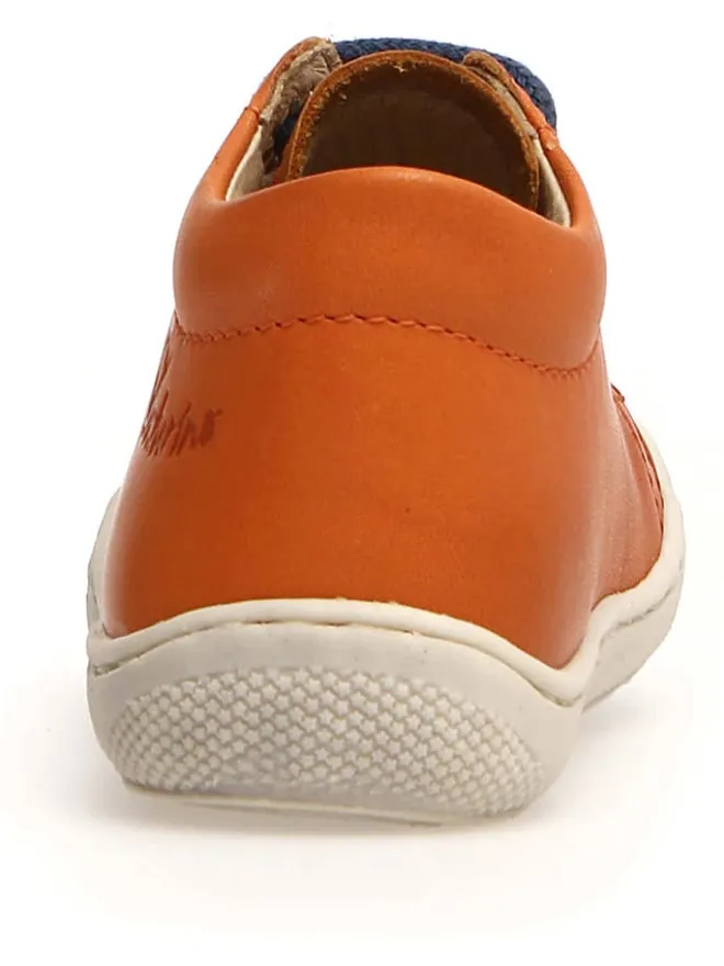 Leder-Lauflernschuhe "Cocoon" in Orange>Naturino Clearance