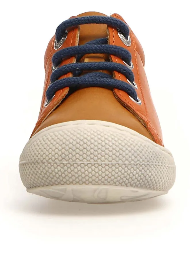Leder-Lauflernschuhe "Cocoon" in Orange>Naturino Clearance