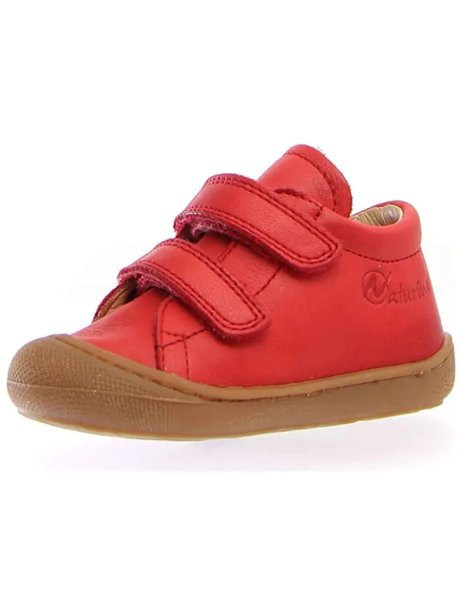 Leder-Lauflernschuhe "Cocoon" in Rot>Naturino
