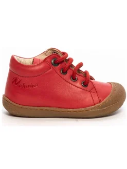 Leder-Lauflernschuhe "Cocoon" in Rot>Naturino Clearance