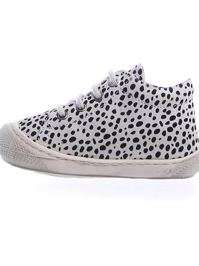 Naturino Lauflernschuhe^Leder-Lauflernschuhe "Cocoon" in Schwarz/ Weiß