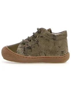 Leder-Lauflernschuhe "Cocoon" in Grün>Naturino