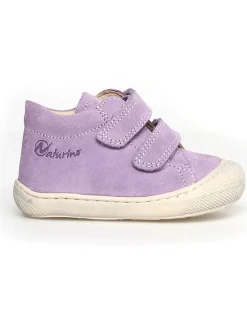 Leder-Lauflernschuhe "Cocoon" in Lila>Naturino New