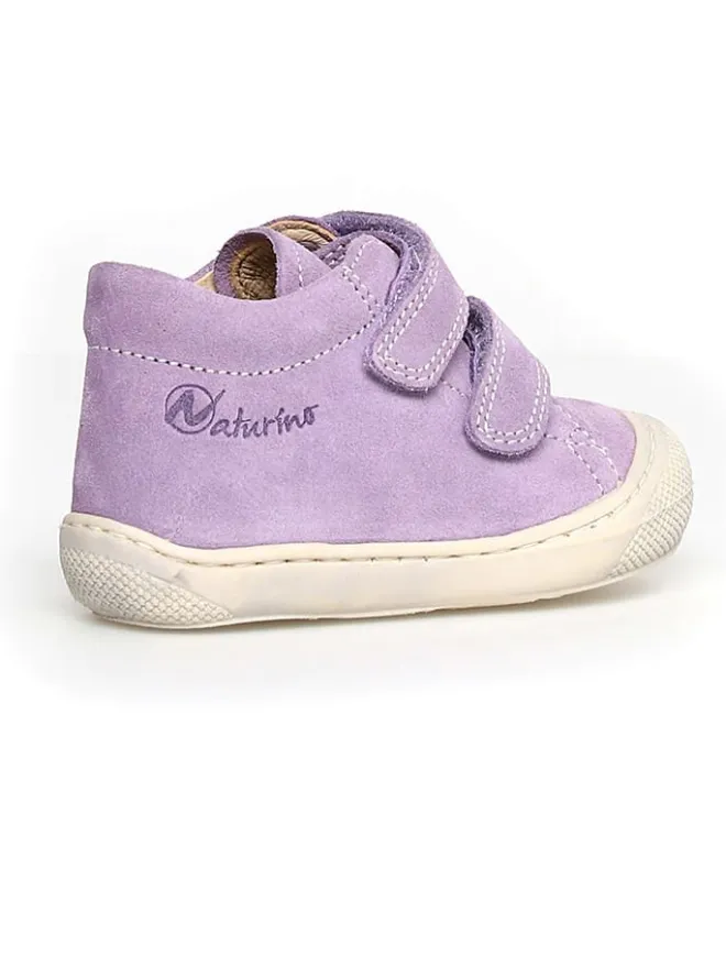 Leder-Lauflernschuhe "Cocoon" in Lila>Naturino New