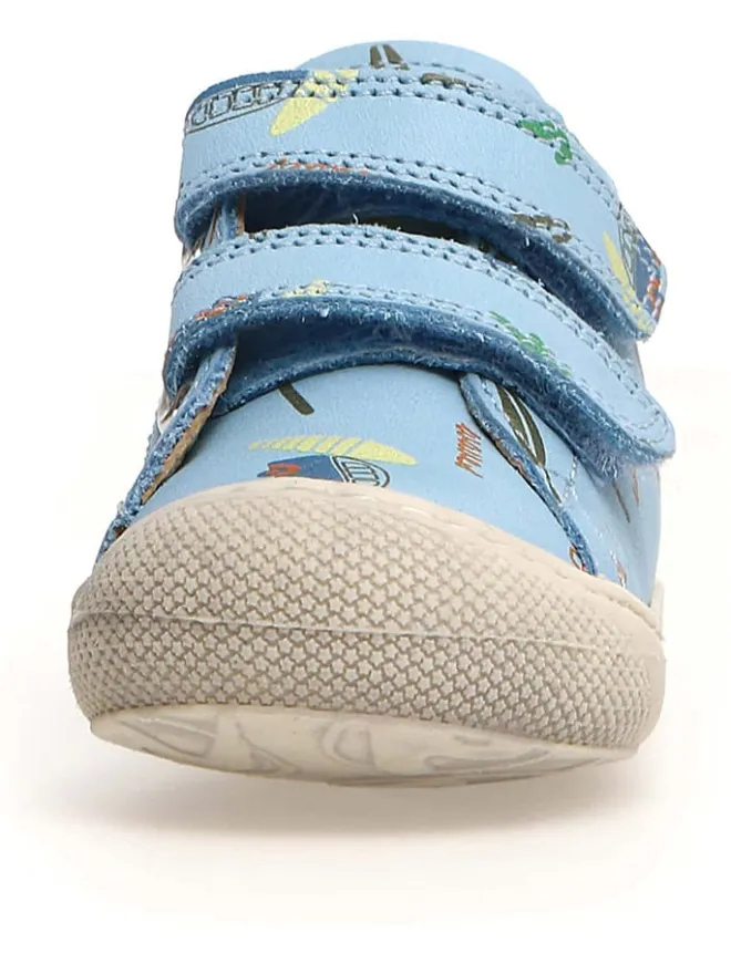 Leder-Lauflernschuhe "Cocoon" in Hellblau>Naturino Clearance