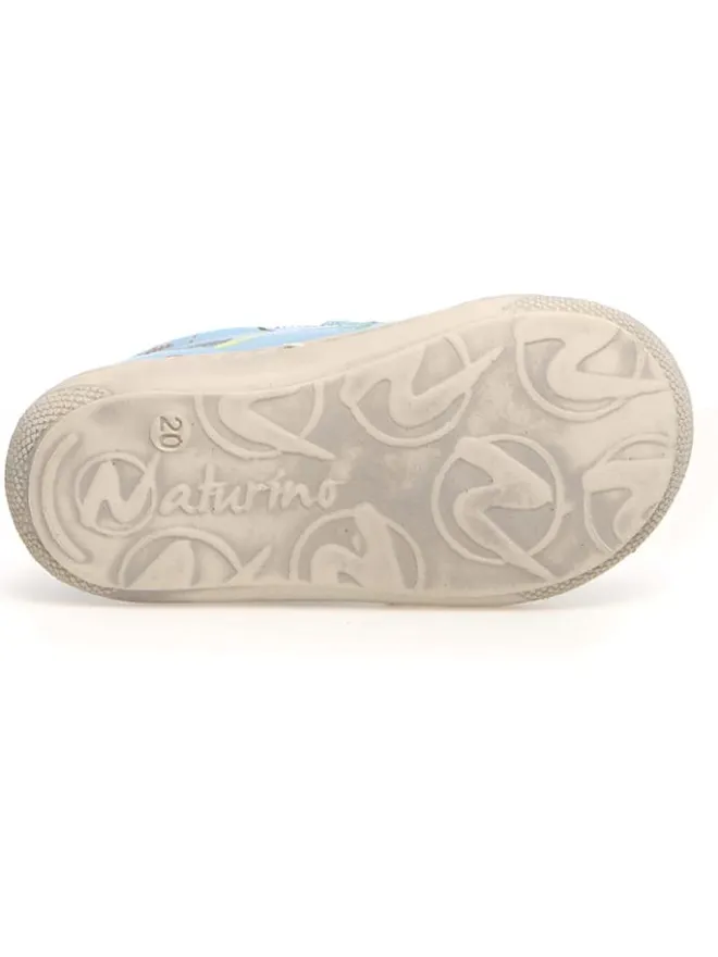 Leder-Lauflernschuhe "Cocoon" in Hellblau>Naturino Clearance