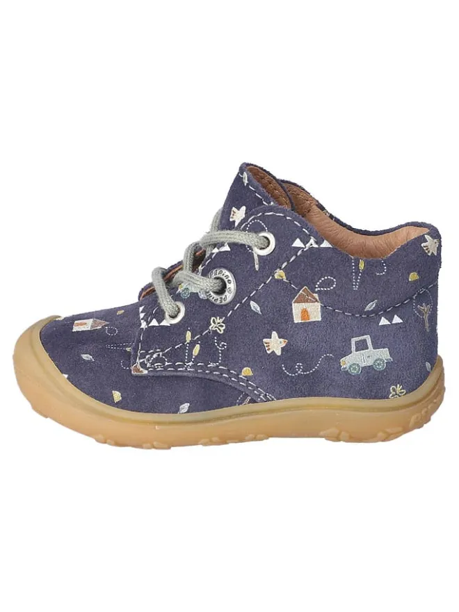 Leder-Lauflernschuhe "Dots" in Dunkelblau>PEPINO Sale