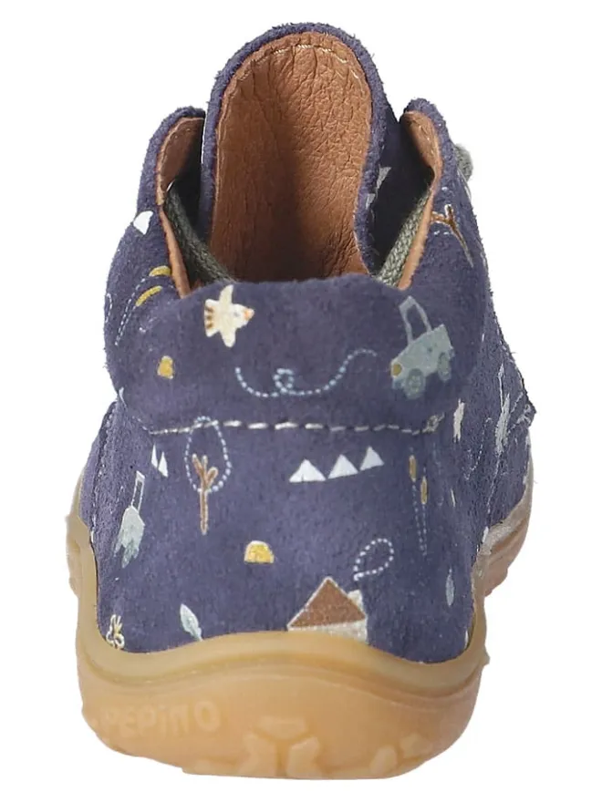 Leder-Lauflernschuhe "Dots" in Dunkelblau>PEPINO Sale