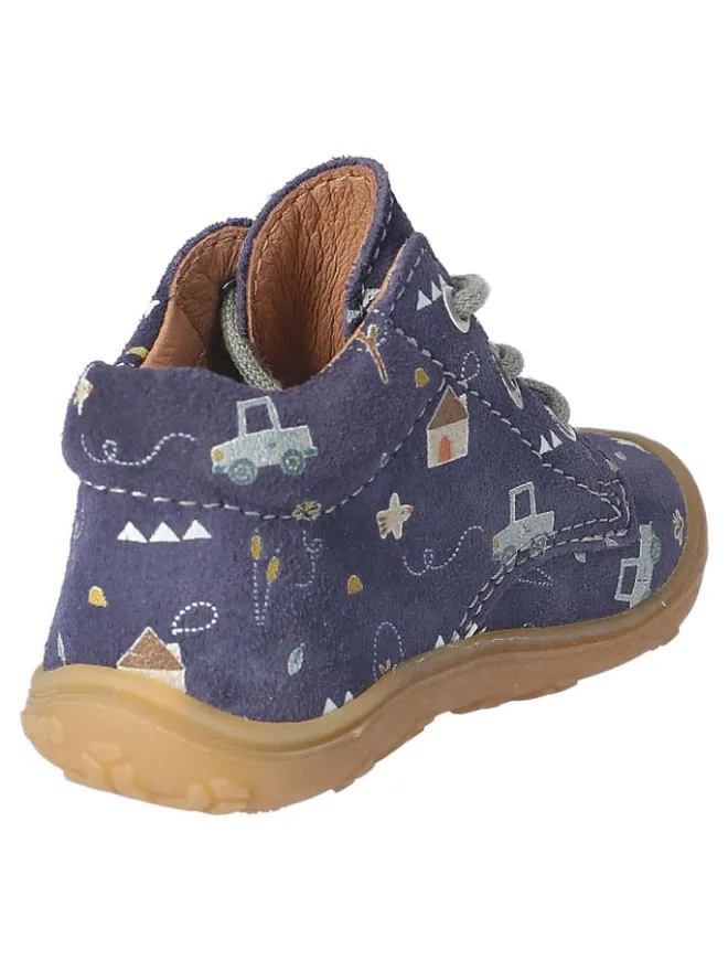 Leder-Lauflernschuhe "Dots" in Dunkelblau>PEPINO Sale