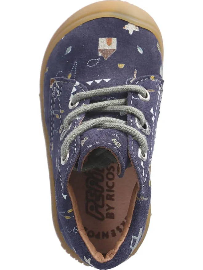 Leder-Lauflernschuhe "Dots" in Dunkelblau>PEPINO Sale