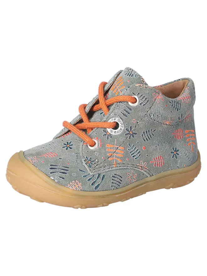 PEPINO Lauflernschuhe^Leder-Lauflernschuhe "Dots" in Grau