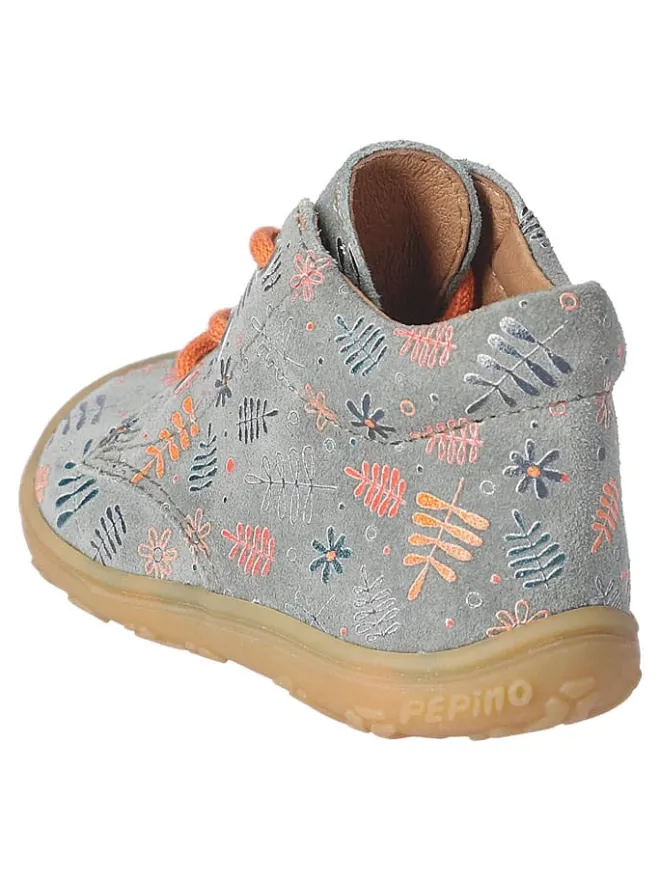 PEPINO Lauflernschuhe^Leder-Lauflernschuhe "Dots" in Grau