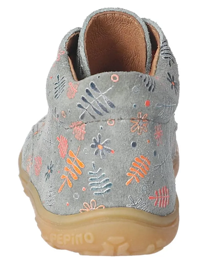 PEPINO Lauflernschuhe^Leder-Lauflernschuhe "Dots" in Grau