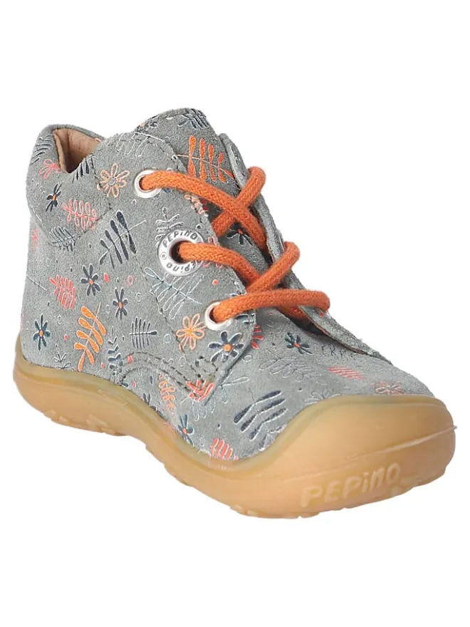 PEPINO Lauflernschuhe^Leder-Lauflernschuhe "Dots" in Grau