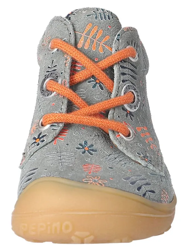 PEPINO Lauflernschuhe^Leder-Lauflernschuhe "Dots" in Grau