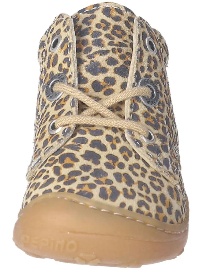 PEPINO Lauflernschuhe^Leder-Lauflernschuhe "Dots" in Beige/ Braun