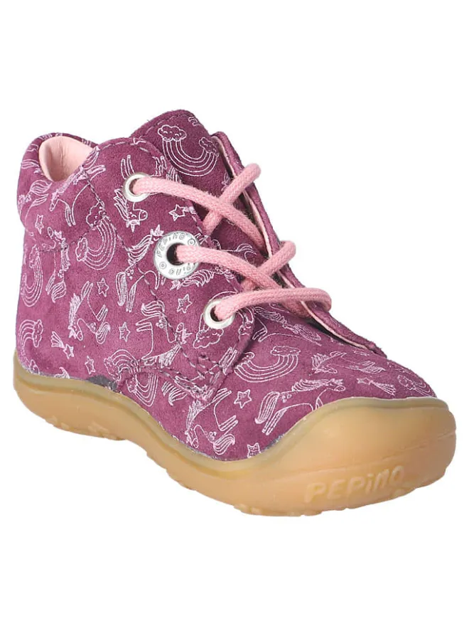 PEPINO Lauflernschuhe^Leder-Lauflernschuhe "Dots" in Lila