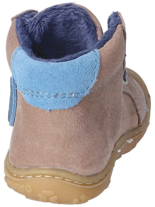 Leder-Lauflernschuhe "Georgie" in Beige/ Blau>PEPINO Online