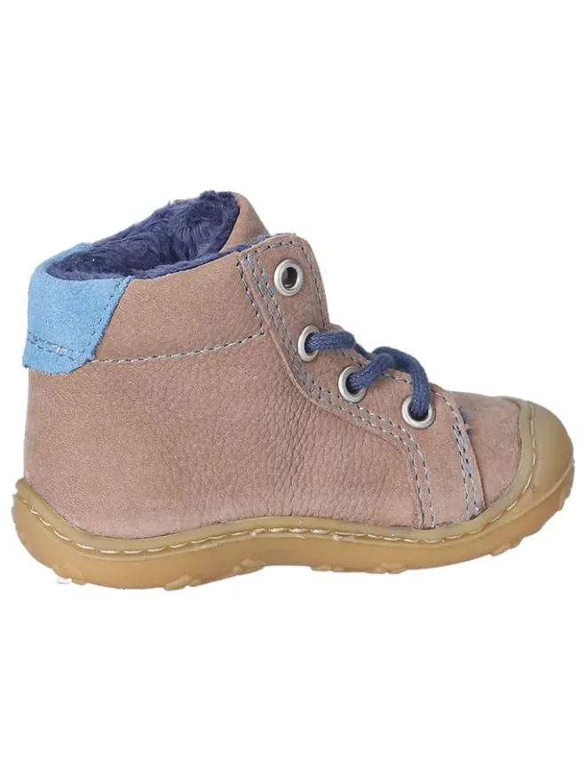 Leder-Lauflernschuhe "Georgie" in Beige/ Blau>PEPINO Online