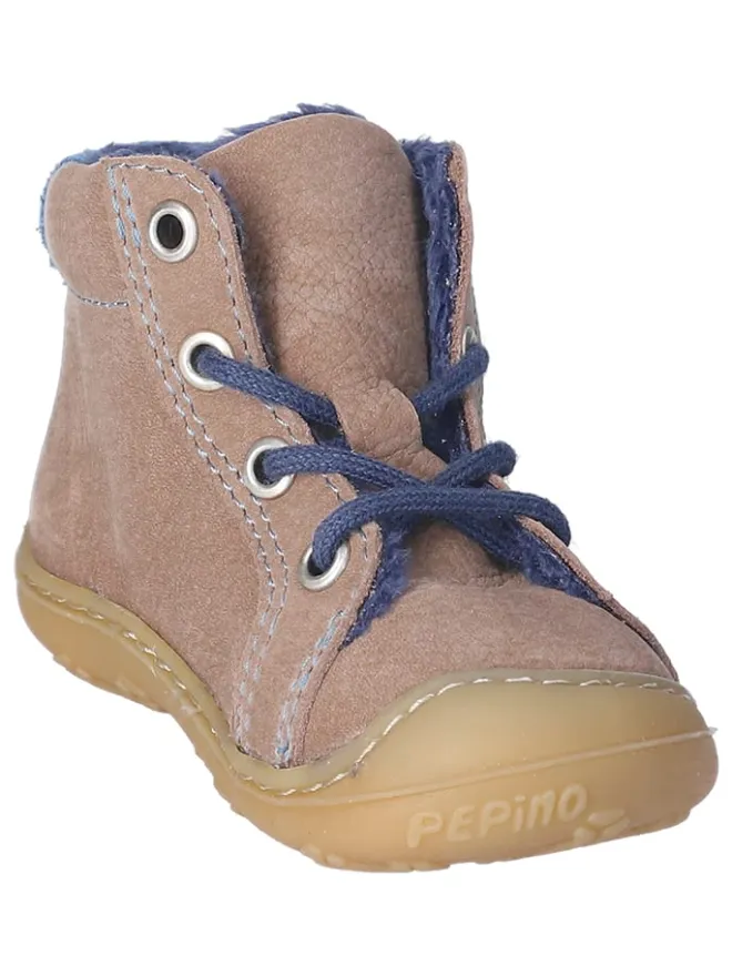 Leder-Lauflernschuhe "Georgie" in Beige/ Blau>PEPINO Online