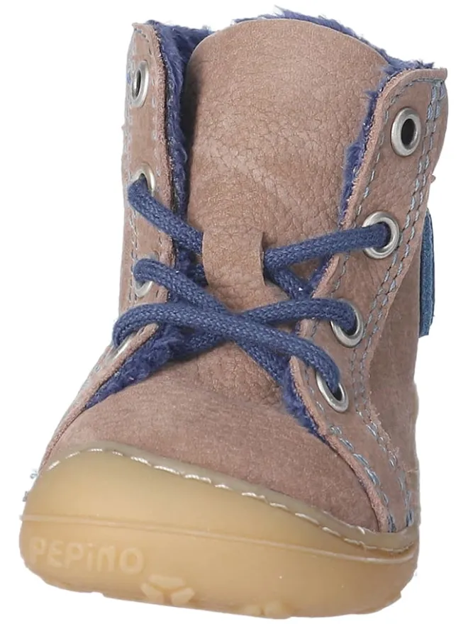 Leder-Lauflernschuhe "Georgie" in Beige/ Blau>PEPINO Online
