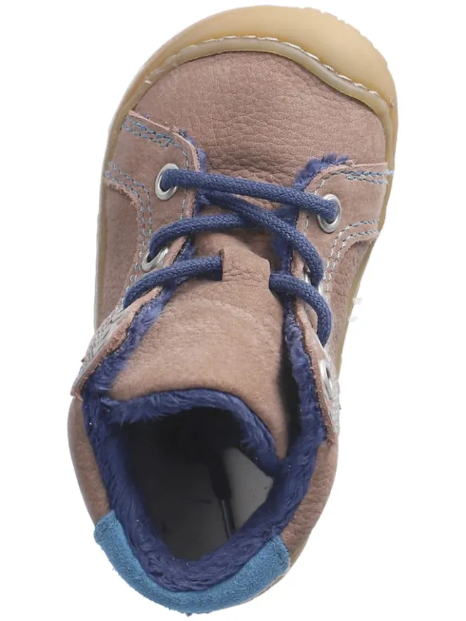 Leder-Lauflernschuhe "Georgie" in Beige/ Blau>PEPINO Online
