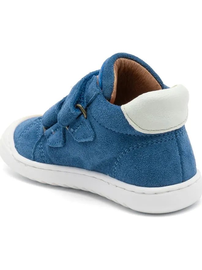 bisgaard Lauflernschuhe^Leder-Lauflernschuhe in Blau/ Weiß