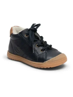 Leder-Lauflernschuhe in Dunkelblau>bisgaard Sale