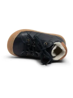 Leder-Lauflernschuhe in Dunkelblau><noscript><img width=