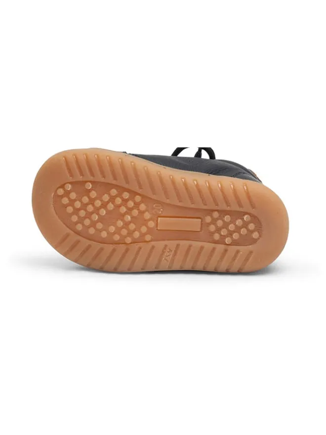 Leder-Lauflernschuhe in Dunkelblau>bisgaard Sale