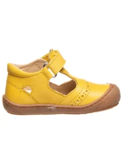Leder-Lauflernschuhe in Gelb>Naturino