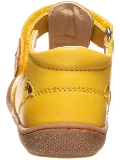 Leder-Lauflernschuhe in Gelb><noscript><img width=