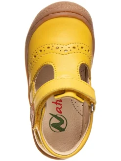 Leder-Lauflernschuhe in Gelb><noscript><img width=
