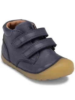 Leder-Lauflernschuhe "Petit Velcro" in Dunkelblau>Bundgaard Sale