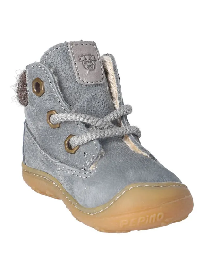 Leder-Lauflernschuhe "Tary" in Hellblau>PEPINO New