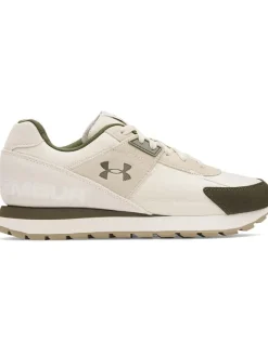 Leder-Laufschuhe in Beige/ Khaki>Under Armour Online