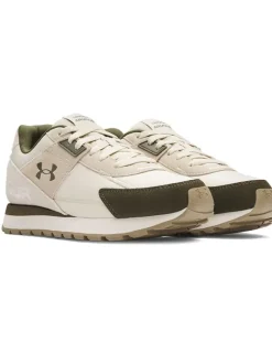 Leder-Laufschuhe in Beige/ Khaki><noscript><img width=