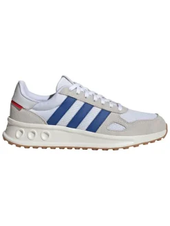 Leder-Laufschuhe "Run 84" in Weiß/ Blau/ Beige>adidas