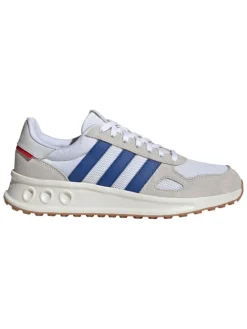 Leder-Laufschuhe "Run 84" in Weiß/ Blau/ Beige>adidas