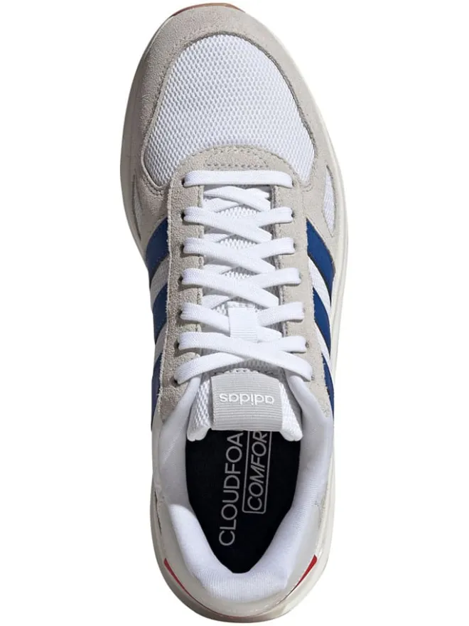 Leder-Laufschuhe "Run 84" in Weiß/ Blau/ Beige>adidas