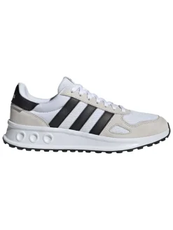 Leder-Laufschuhe "Run 84" in Weiß/ Schwarz/ Beige>adidas Sale