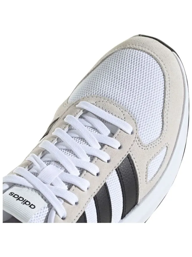 Leder-Laufschuhe "Run 84" in Weiß/ Schwarz/ Beige>adidas Sale