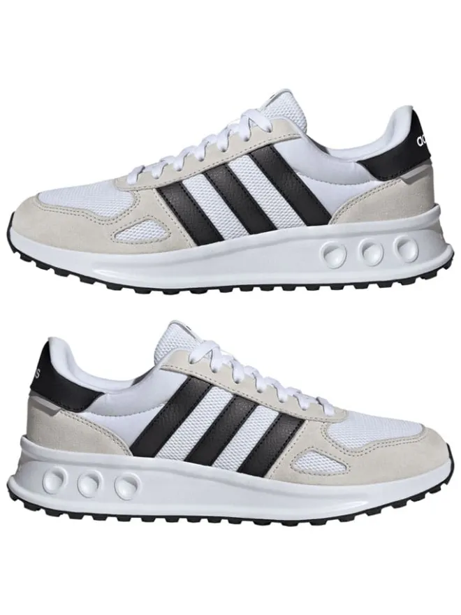 Leder-Laufschuhe "Run 84" in Weiß/ Schwarz/ Beige>adidas Sale